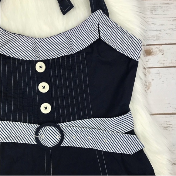 Anthropologie 🕷 Lil Aquabelle Pin Up Halter Dress - Picture 4 of 7